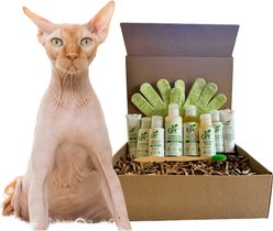 RenewedPet Hairless Cat Grooming Kit, Half