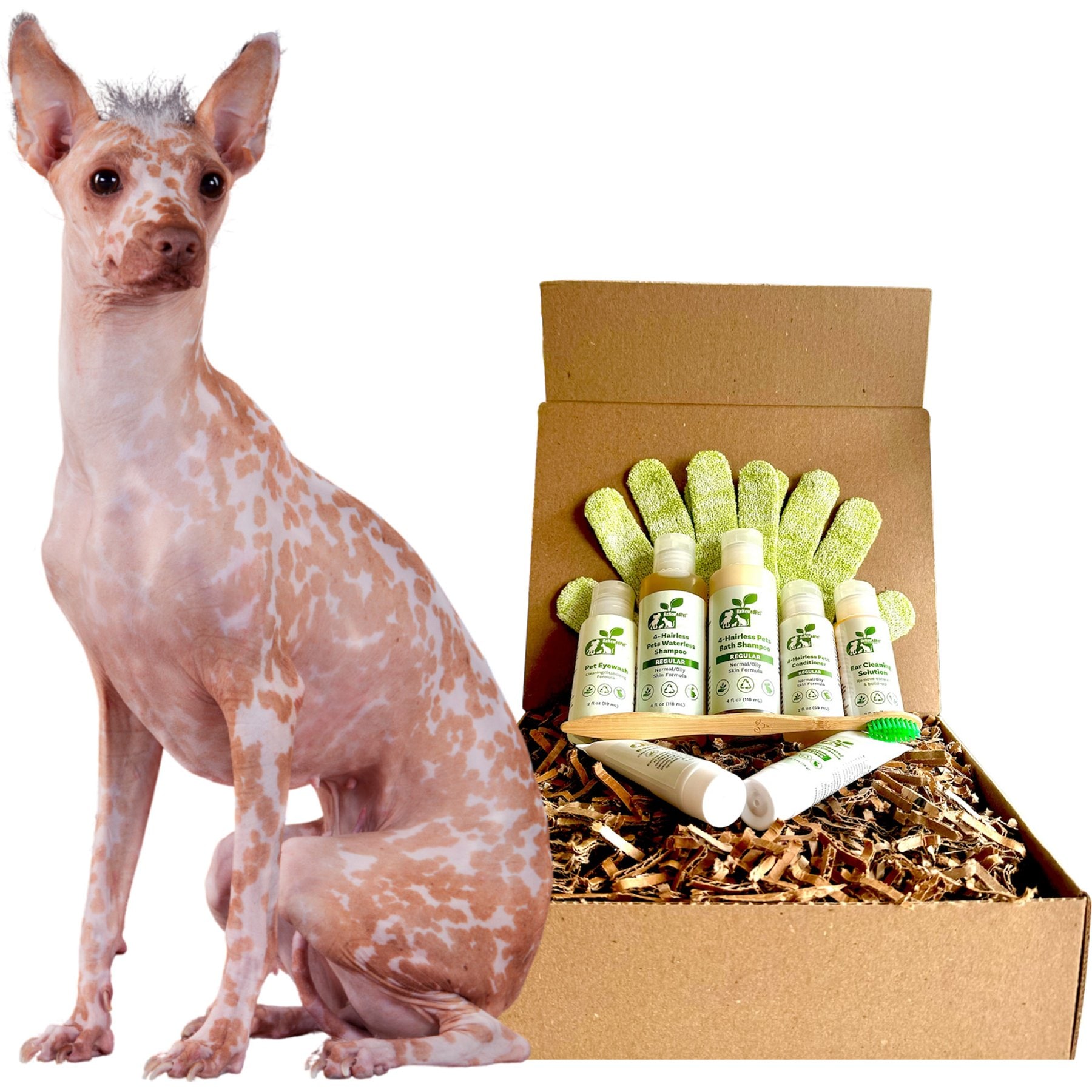 RenewedPet Hairless Dog Grooming Kit, Half