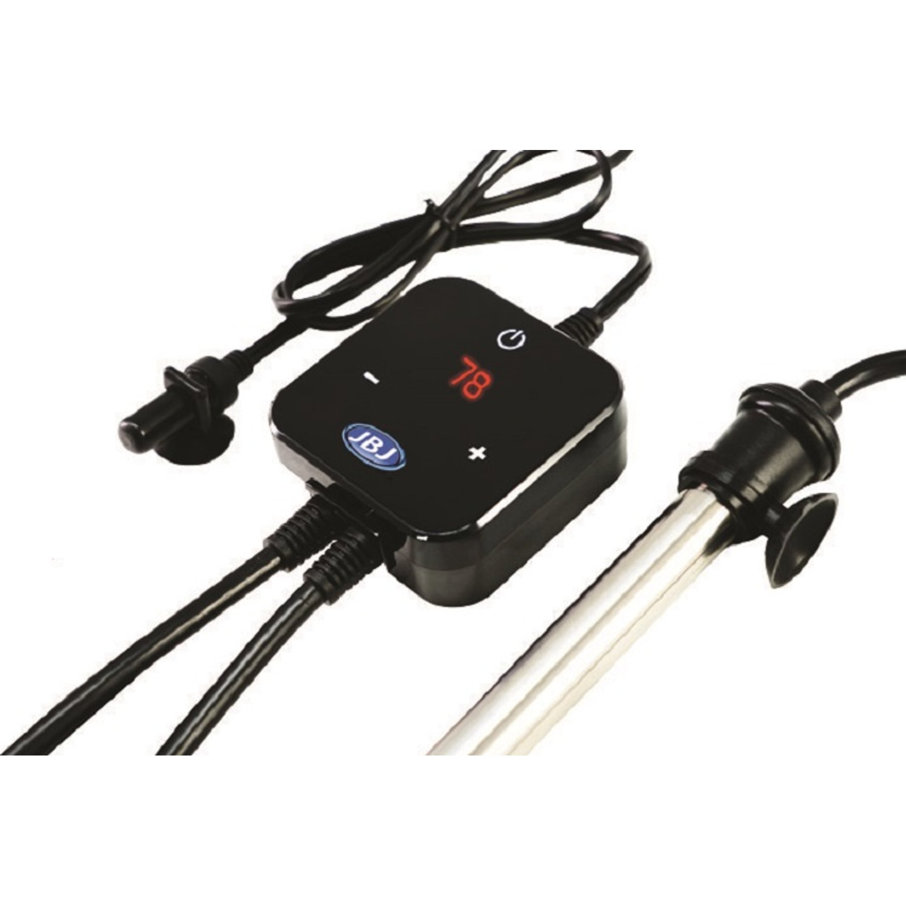 JBJ Aquarium Truetemp Titanium Aquarium Heater, Black, 200-watt