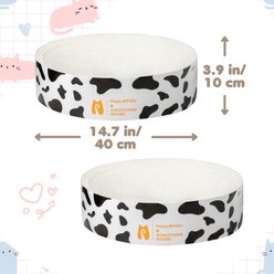 Happy & Polly Round Cat Scratching Pad, White slide 2 of 9
