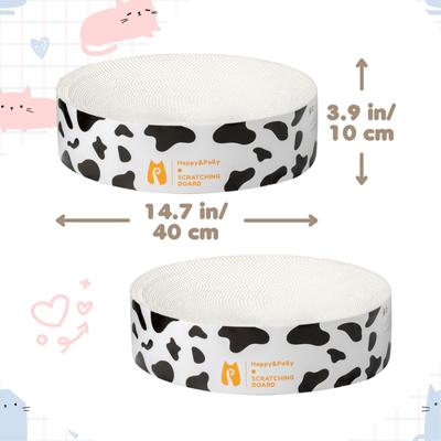 Show full view: Happy & Polly Round Cat Scratching Pad, White slide 10 of 10