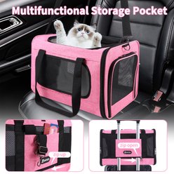 Gapzer Soft Sided Collapsibe Dog & Cat Carrier, Pink slide 2 of 8