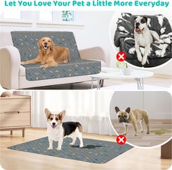 HOMAGICO Super Absorbent Non-Slip Washable Puppy Pee Pads with 60-in Leash, Gray, 72 x 72-in, 1 count slide 2 of 6