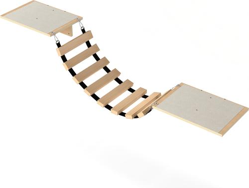 Show full view: Coziwow 8-in-1 Wall-Mounted Cat Wall Shelves, Natural slide 9 of 9