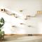 Show in main carousel: Coziwow 8-in-1 Wall-Mounted Cat Wall Shelves, Natural slide 1 of 9