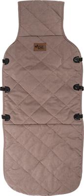 Show full view: Carolina Pet Quilted Microfiber Dog Car Front Seat Protector, Brown slide 2 of 6