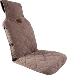 Carolina Pet Quilted Microfiber Dog Car Front Seat Protector, Brown