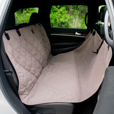 Show full view: Carolina Pet Quilted Microfiber Dog Car Rear Seat Protector, Brown slide 6 of 8