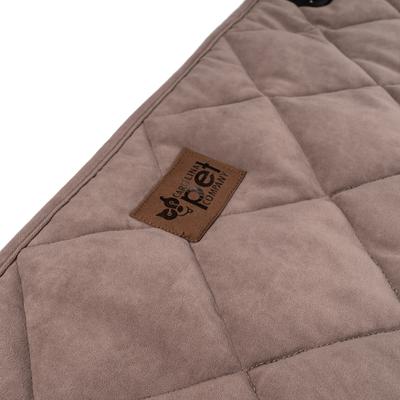Show full view: Carolina Pet Quilted Microfiber Dog Car Rear Seat Protector, Brown slide 4 of 8