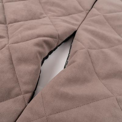 Show full view: Carolina Pet Quilted Microfiber Dog Car Rear Seat Protector, Brown slide 3 of 8