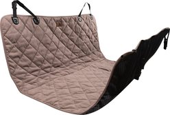 Carolina Pet Quilted Microfiber Dog Car Rear Seat Protector, Brown