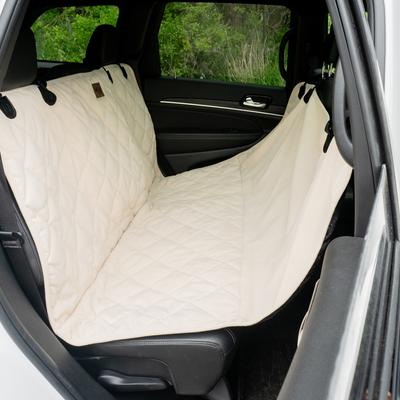 Show full view: Carolina Pet Quilted Microfiber Dog Car Rear Seat Protector, Bone slide 6 of 8