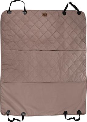 Show full view: Carolina Pet Quilted Microfiber Dog Car Rear Seat Protector, Brown slide 2 of 8