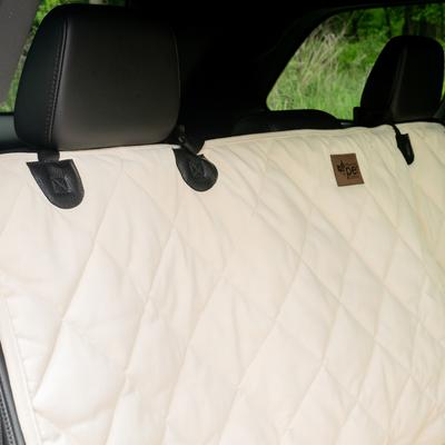 Show full view: Carolina Pet Quilted Microfiber Dog Car Rear Seat Protector, Bone slide 7 of 8