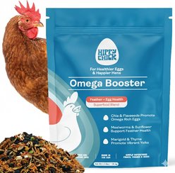 Hippy Chick Omega 3 Booster Egg & Feather Support Supplement for Chicken & Laying Hens, 2.5-lb bag