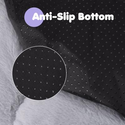 Show full view: Happy & Polly Flower Shaped Bolster Dog & Cat Bed, Grey, Medium slide 7 of 9