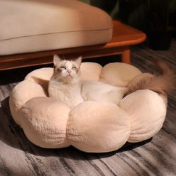 Happy & Polly Flower Shaped Bolster Dog & Cat Bed, Pink, Medium slide 2 of 9