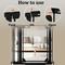 Show in main carousel: WAOWAO 40-in Tall Auto-Close Dual-Lock Clear Acrylic Baby & Pet Gate, Black, 29 to 37-in slide 9 of 10