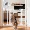 Show in main carousel: WAOWAO 40-in Tall Auto-Close Dual-Lock Clear Acrylic Baby & Pet Gate, White, 29 to 37-in slide 6 of 10
