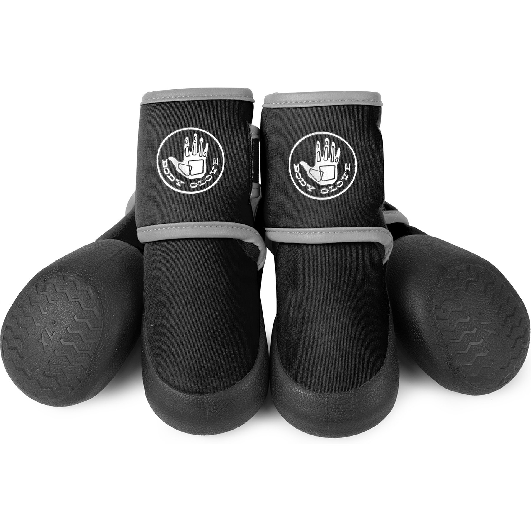 Body Glove Reflective Dog Booties, Black, X-Large