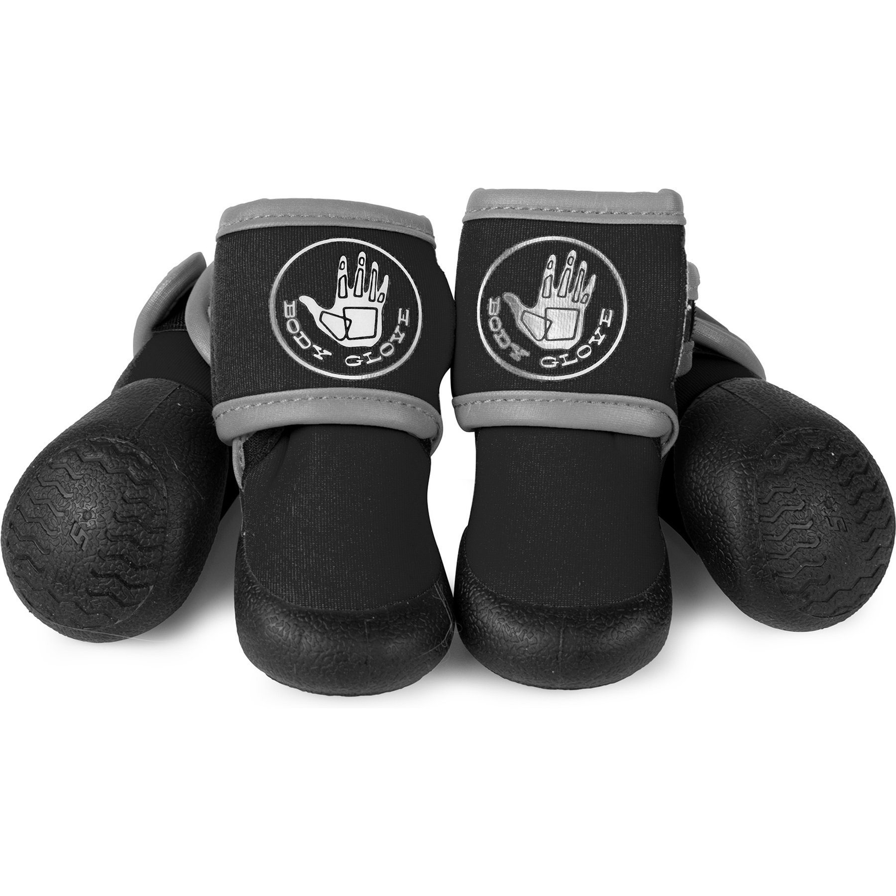 Body Glove Reflective Dog Booties, Black, X-Small