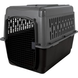 Aspen Pet Traditional Dog & Cat Kennel, Gray/Black, 36-in