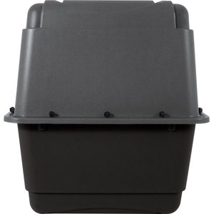 Aspen Pet Traditional Dog & Cat Kennel, Gray/Black, 36-in