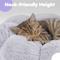 Show in main carousel: Happy & Polly Flower Shaped Bolster Dog & Cat Bed, Grey, Medium slide 5 of 9