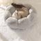 Show in main carousel: Happy & Polly Flower Shaped Bolster Dog & Cat Bed, Grey, Medium slide 3 of 9
