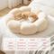 Show in main carousel: Happy & Polly Flower Shaped Bolster Dog & Cat Bed, Pink, Medium slide 9 of 10