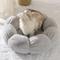 Show in main carousel: Happy & Polly Flower Shaped Bolster Dog & Cat Bed, Grey, Medium slide 2 of 9