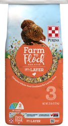 Purina Farm to Flock 18% Protein Pellets Hen Food, 25-lb bag