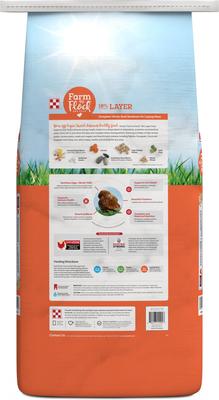 Show full view: Purina Farm to Flock 18% Protein Pellets Hen Food, 25-lb bag slide 2 of 3