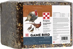 Purina Premium Gamebird Block Chicken Feed, 20-lb block