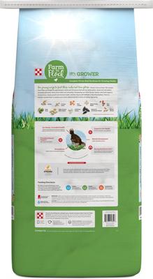 Show full view: Purina Farm to Flock Grower 18% Protein Crumble Chicken Feed, 25-lb bag slide 2 of 2