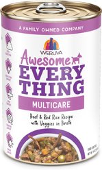 Weruva Awesome Everything Beef & Red Rice Recipe with Veggies Wet Dog Food, 14-oz can, case of 10