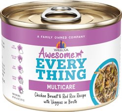 Weruva Awesome Everything Chicken Breast & Red Rice Recipe with Veggies Wet Dog Food, 6-oz can, case of 8