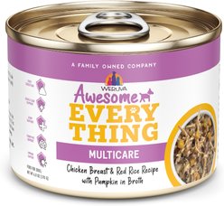 Weruva Awesome Everything Chicken Breast & Red Rice Recipe with Pumpkin Wet Dog Food, 6-oz can, case of 8