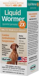 Durvet Liquid Wormer 2X Dog Dewormer, 8-fl oz bottle