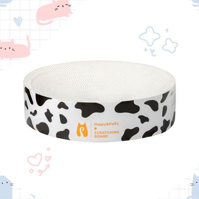 Show full view: Happy & Polly Round Cat Scratching Pad, White slide 6 of 10