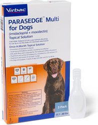 PARASEDGE Multi Topical Solution for Dogs, 55.1-88 lbs (Navy Box), 3 Doses (3-mos. supply)