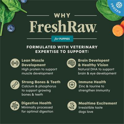 Show full view: Instinct Raw Frozen Adult Bites Grain-Free Cage-Free Chicken Recipe Dog Food, 12-lb bundle slide 5 of 12