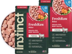 Instinct Raw Frozen Adult Bites Grain-Free Real Beef Recipe Dog Food, 12-lb bundle slide 1 of 8
