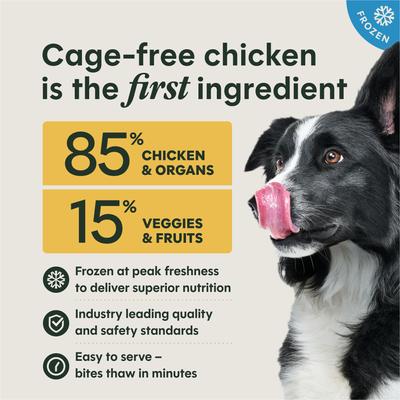 Show full view: Instinct Raw Frozen Adult Bites Grain-Free Cage-Free Chicken Recipe Dog Food, 12-lb bundle slide 7 of 12