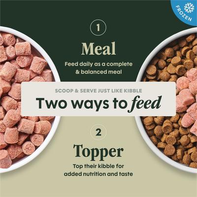 Show full view: Instinct Raw Frozen Adult Bites Grain-Free Real Beef Recipe Dog Food, 6-lb bag slide 8 of 11