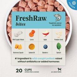 Instinct FreshRaw Bites Wild-Caught Pollock Recipe Dog Food, 5.4-lb bag slide 2 of 8