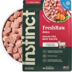 Instinct Raw Frozen Adult Bites Grain-Free Real Beef Recipe Dog Food, 6-lb bag
