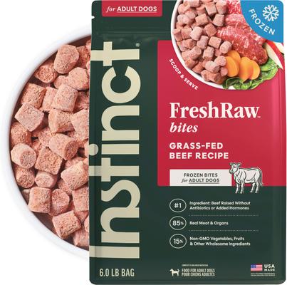 Show full view: Instinct Raw Boost Recipe with Real Beef & Freeze-Dried Raw Pieces Dry Food + Frozen Raw Bites Real Beef Recipe Dog Food slide 2 of 9