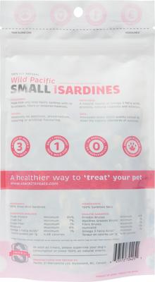 Show full view: Snack 21 Treats Wild Pacific Small Sardines High-Protein Grain-Free Air-Dried Dog & Cat Treats, 3.17-oz bag slide 3 of 5
