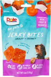 Dole Plant Based Carrot & Coconut Dog Jerky Treats, 6-oz bag